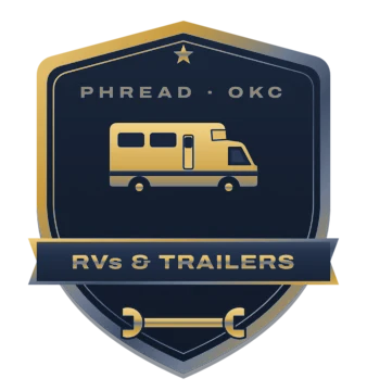 RVs and travel trailers badge